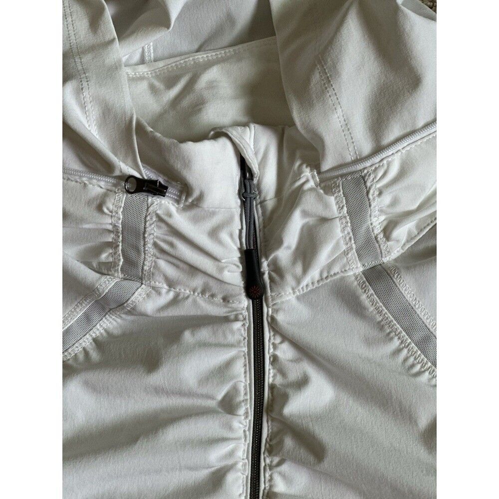 Tangerine women's white full-zip sleeveless hoodie with pockets Size L - Picture 6 of 16